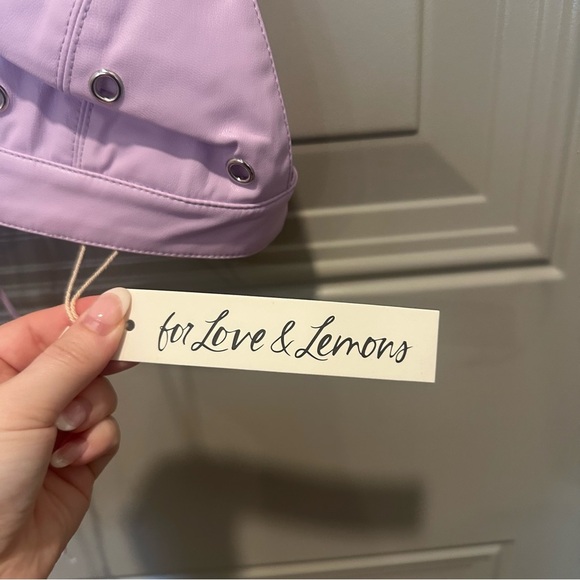 NWT For Love & Lemons Roxie Bralette Size Extra Small XS Purple Lilac - Picture 7 of 7